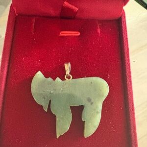 Unique Green jade Stone Pendant